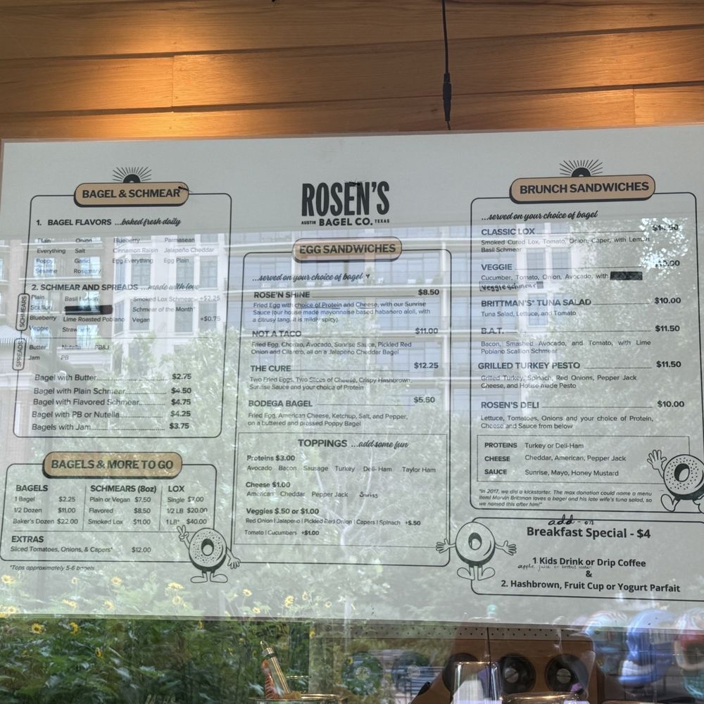 Rosen's Bagels - Bagels Near Me - Austin, Texas Rosen's Bagels - Bagels Near Me - Austin, Texas