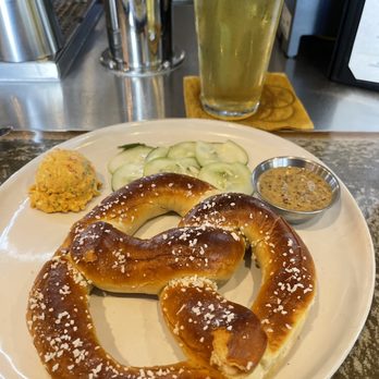 Oasthouse - House Pretzel with house made pimento cheese- YES - Bars Near Me - Austin, Texas Oasthouse - House Pretzel with house made pimento cheese- YES - Bars Near Me - Austin, Texas