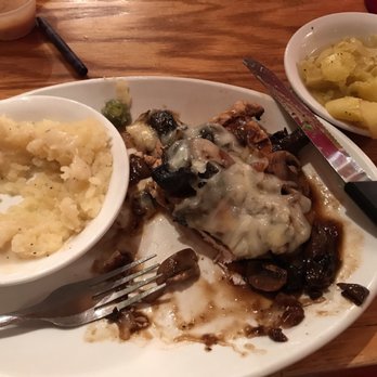 Goodson's Café - Smothered chicken with mashed potatoes, baked squash. Of course this is only what's left over. - American Near Me - Tomball, Texas Goodson's Café - Smothered chicken with mashed potatoes, baked squash. Of course this is only what's left over. - American Near Me - Tomball, Texas