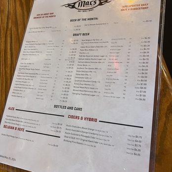 Mac's Speed Shop - Drink menu - Barbeque Near Me - Charlotte, North Carolina Mac's Speed Shop - Drink menu - Barbeque Near Me - Charlotte, North Carolina