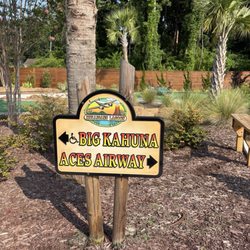 Two different courses for mini golf