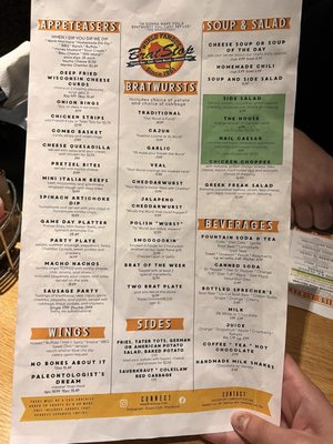 Menu photo 5 Brat Stop Kenosha, WI