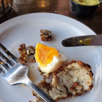 The Merchant House - Scotch Egg in progress - New American Near Me - Greenville, Ohio The Merchant House - Scotch Egg in progress - New American Near Me - Greenville, Ohio