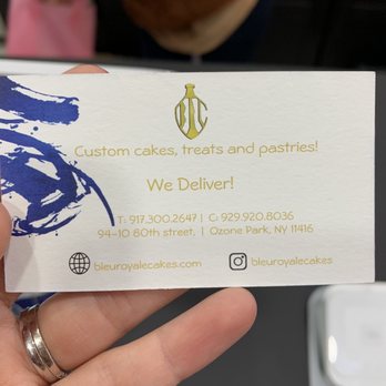 Bleu Royale Cake - Business card - Cupcakes Near Me - Queens Park, New York