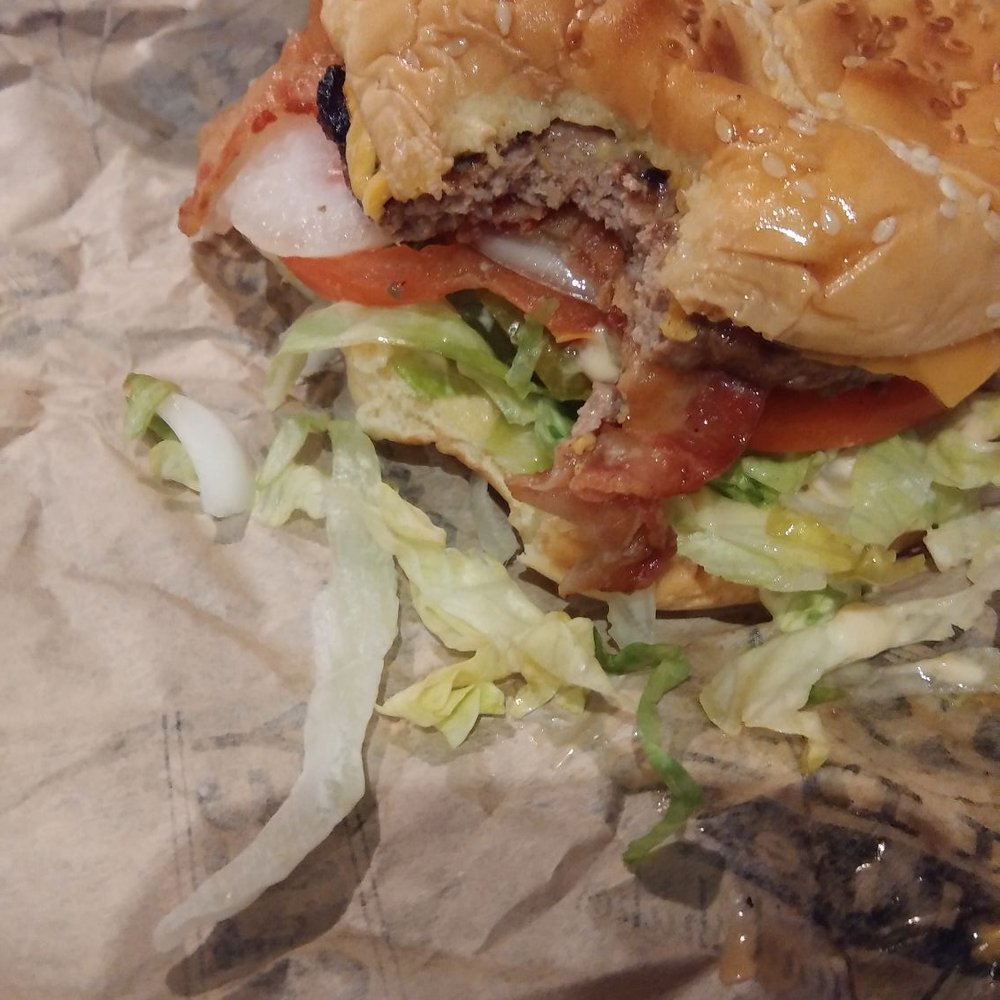 Kidd Valley - Bacon cheeseburger with raw onions - Fast Food Near Me - Seattle, Washington Kidd Valley - Bacon cheeseburger with raw onions - Fast Food Near Me - Seattle, Washington