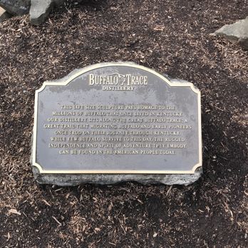 Buffalo Trace Distillery - Buffalo Trace Buffalo History Marker - Distilleries Near Me - Frankfort, Kentucky