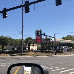 7-Eleven - Not the newest, but ample parking and 12 pumps. No diesel fuel.