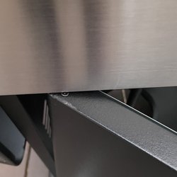 Lowe's Home Improvement - Damage to door because it wasn't assembled properly