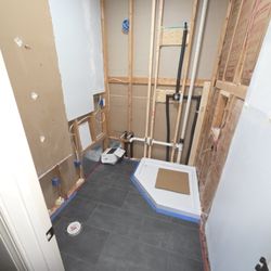 Joshua's Plumbing & Drain Cleaning - Converted a pantry to a full bathroom