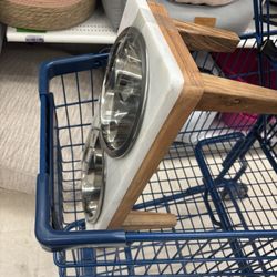 Marshalls - $27 marble wood dog feeder