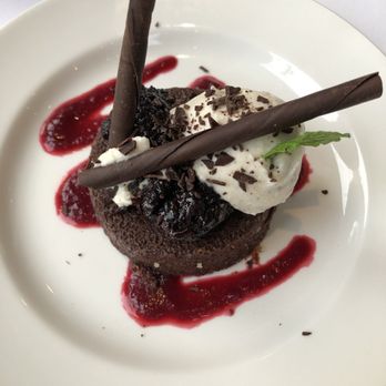 Blue Point Grille - Valrhona Chocolate Flourless Cake - Seafood Near Me - Cleveland, Ohio Blue Point Grille - Valrhona Chocolate Flourless Cake - Seafood Near Me - Cleveland, Ohio
