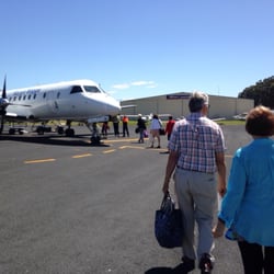 Merimbula Airport - Getting on the plane