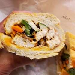 Lunar's Pho - Lemongrass tofu Bahn mi Tofu Lemongrass (Banh Mi Dau Hu)