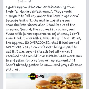 McDonald's - Blue eggs and rubbery cheese - Burgers Near Me - El Cajon, California McDonald's - Blue eggs and rubbery cheese - Burgers Near Me - El Cajon, California