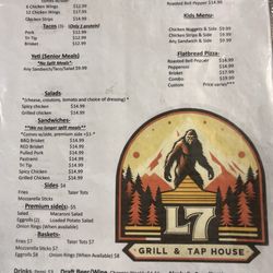 The L7 Grill & Taphouse - Menu