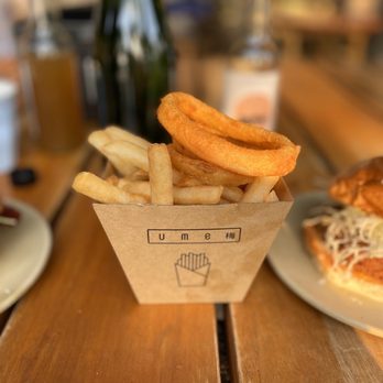Ume Burger - Chips & onion combo - Japanese Near Me - Sydney, NSW
