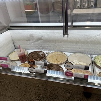Baskin-Robbins - Someone put their drink in the same area as the ice cream to keep it cool... yuck! - Ice Cream & Frozen Yogurt Near Me - Tustin, California