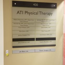 ATI Physical Therapy - The dream team lineup.