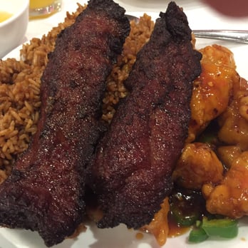 Sun Kong - General Gau chicken Fried rice and beef teriyaki - Dim Sum Near Me - Malden, Massachusetts