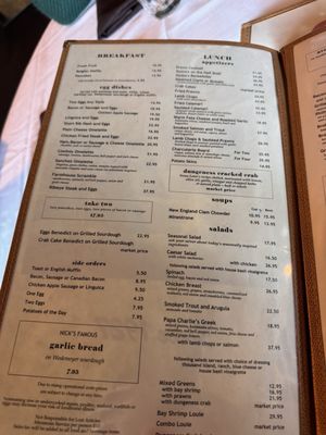 Menu photo 4 Nick's Seafood Restaurant Pacifica, CA