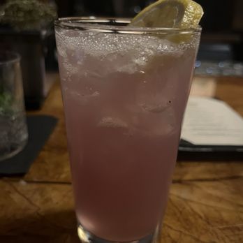 Trophy Room Bourbon Bar - I don't remember the name of this drink but it had Empress Gin, St. Germain, lemon and lavender. Refreshing and delicious. - Whiskey Bars Near Me - Winston-Salem, North Carolina Trophy Room Bourbon Bar - I don't remember the name of this drink but it had Empress Gin, St. Germain, lemon and lavender. Refreshing and delicious. - Whiskey Bars Near Me - Winston-Salem, North Carolina