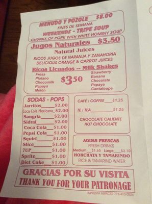 Menu photo 3 El Taconazo La Fiesta Chicago, IL