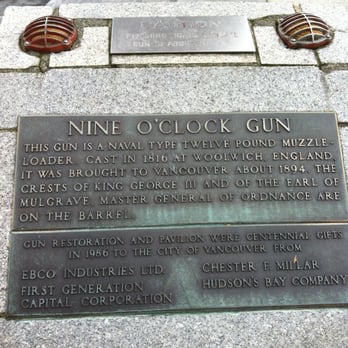 Nine O'Clock Gun - Landmarks & Historical Buildings Near Me - Vancouver, British Columbia Nine O'Clock Gun - Landmarks & Historical Buildings Near Me - Vancouver, British Columbia
