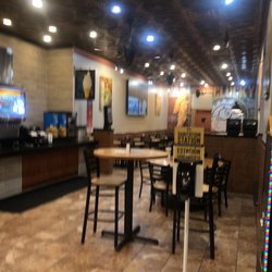 Golden Chick - The drive through had like 15 vehicles !!! LOL !!! I ordered on line, walked in, picked up my order, walked out.