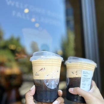 Starbucks - Iced espresso w/pumpkin cream cold foam - Coffee & Tea Near Me - Sacramento, California Starbucks - Iced espresso w/pumpkin cream cold foam - Coffee & Tea Near Me - Sacramento, California