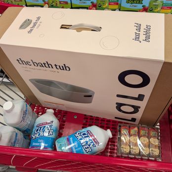 Target - Lalo the bath tub for newborns, infants, and babies. $59.99. Clean Shower 60 oz refills $5.89 each. Ritz PB cracker sandwiches $4.19. - Department Stores Near Me - Atlanta, Georgia Target - Lalo the bath tub for newborns, infants, and babies. $59.99. Clean Shower 60 oz refills $5.89 each. Ritz PB cracker sandwiches $4.19. - Department Stores Near Me - Atlanta, Georgia