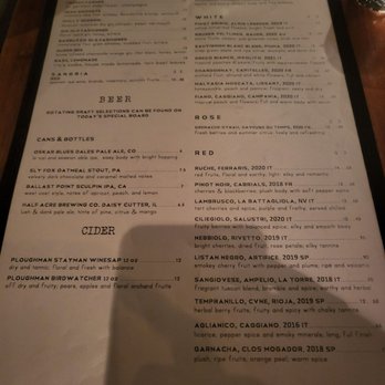 Barbuzzo - Drinks menu - Mediterranean Near Me - Philadelphia, Pennsylvania