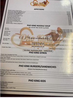 Menu photo 3 Pho King Wing Colorado Springs, CO