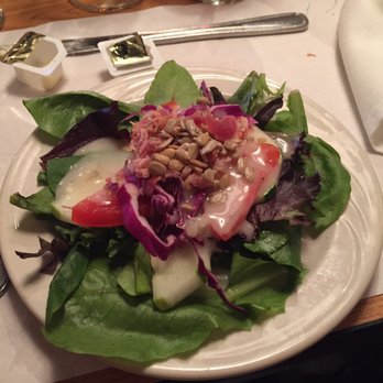 Cafe Old Vienna - Salad with house dressing and bacon...sweet and relish! - German Near Me - Myrtle Beach, South Carolina