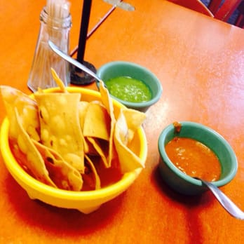 Taquería Doña Raquél - House salsas with chips - Mexican Near Me - Pompano Beach, Florida
