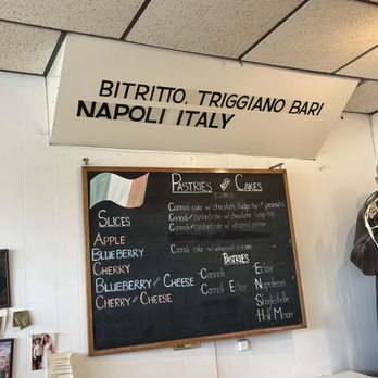 Vesuvio Bakery - Inside Chalkboard - Bakeries Near Me - North Riverside, Illinois