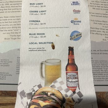 Black Bear Diner Yuma - Alcohol menu - Diners Near Me - Yuma, Arizona