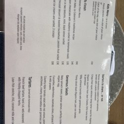 Le Cabanon - Menu