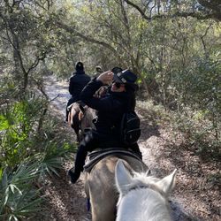 Makin' Tracks Trail Rides - Riding on the trail