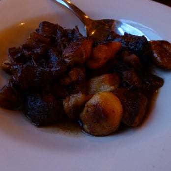 La Morra - Toasted potato gnocchi with braised oxtail and dates $13/$24 4/2013 - Italian Near Me - Brookline, Massachusetts