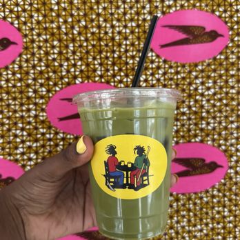 Coffee Was Black - plantain matcha latte - Coffee & Tea Near Me - Atlanta, Georgia