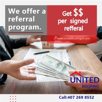 United Roofing - United Roofing. we offer a referral program. - Roofing Near Me - Longwood, Florida