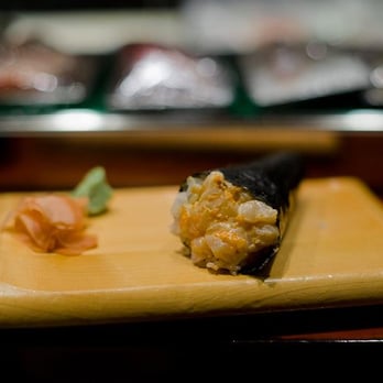 Sushi Sake - spicy scallop roll. copyright Mimi Park. - Japanese Near Me - Richardson, Texas Sushi Sake - spicy scallop roll. copyright Mimi Park. - Japanese Near Me - Richardson, Texas