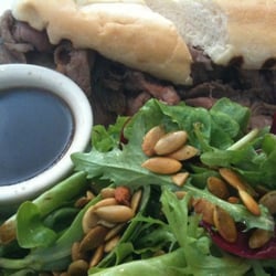 Roots Restaurant and Bar - Prime Rib French Dip melts in your mouth!