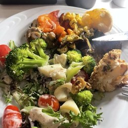 Lots of options at the marketplace salad bar Lots of options at the marketplace salad bar
