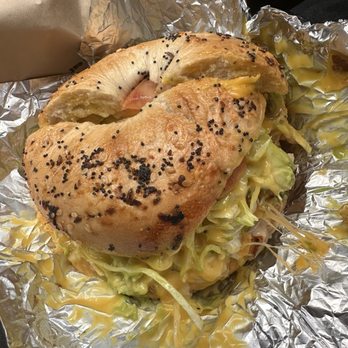 Chicago Bagel Authority - Messy Katie on an everything bagel. - Bagels Near Me - Chicago, Illinois