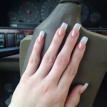 Tina's Salon - Peach and white ombre nails done by the fabulous Jason owner of Tina's Nail. This place is incredible I'm officially hooked will be back - Nail Salons Near Me - Santa Barbara, California Tina's Salon - Peach and white ombre nails done by the fabulous Jason owner of Tina's Nail. This place is incredible I'm officially hooked will be back - Nail Salons Near Me - Santa Barbara, California