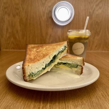 Hani's Bakery - Egg sandwich Mango hojicha latte - Bakeries Near Me - New York, New York Hani's Bakery - Egg sandwich Mango hojicha latte - Bakeries Near Me - New York, New York