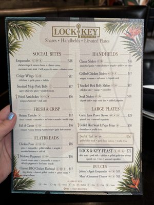 Menu photo 4 The Lock & Key Tapas + Bar Sacramento, CA Menu photo 4 The Lock & Key Tapas + Bar Sacramento, CA