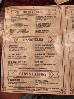 Menu photo 3 40 Thieves Lutz, FL