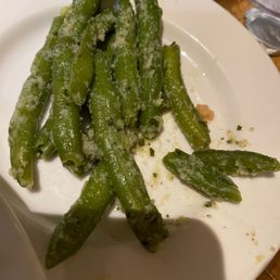 Garlic green beans, I found a hair in them
